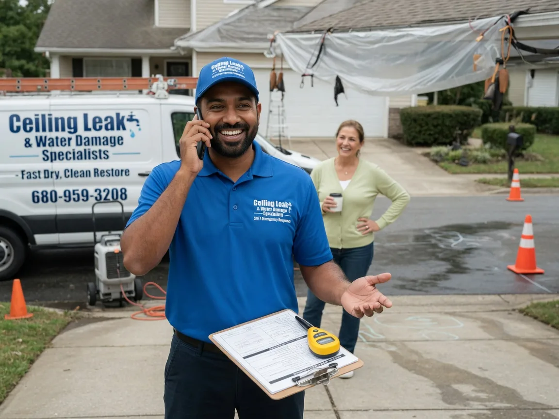 Ceiling Leak Cleanup Mount Sidney, VA FAQs